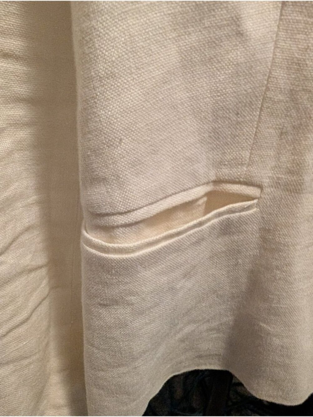 Lauren Ralph Lauren Women’s Size 8 Ivory Linen Blazer Jacket Button Front - Picture 4 of 9